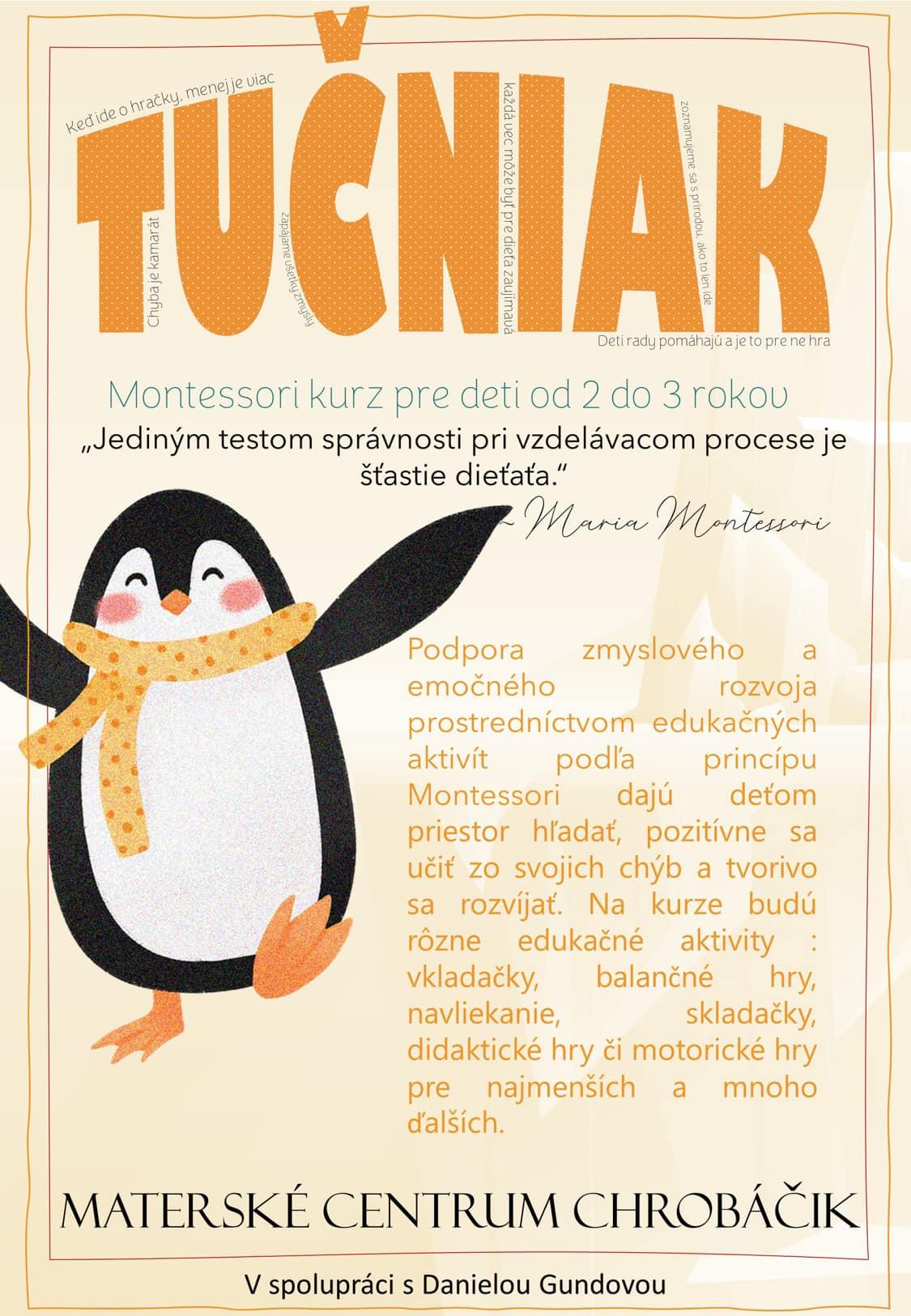 Tučniak - montessori kurz