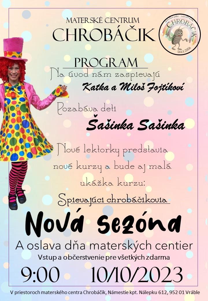 Otvorenie novej sezóny v MC a oslava Dňa materských centier