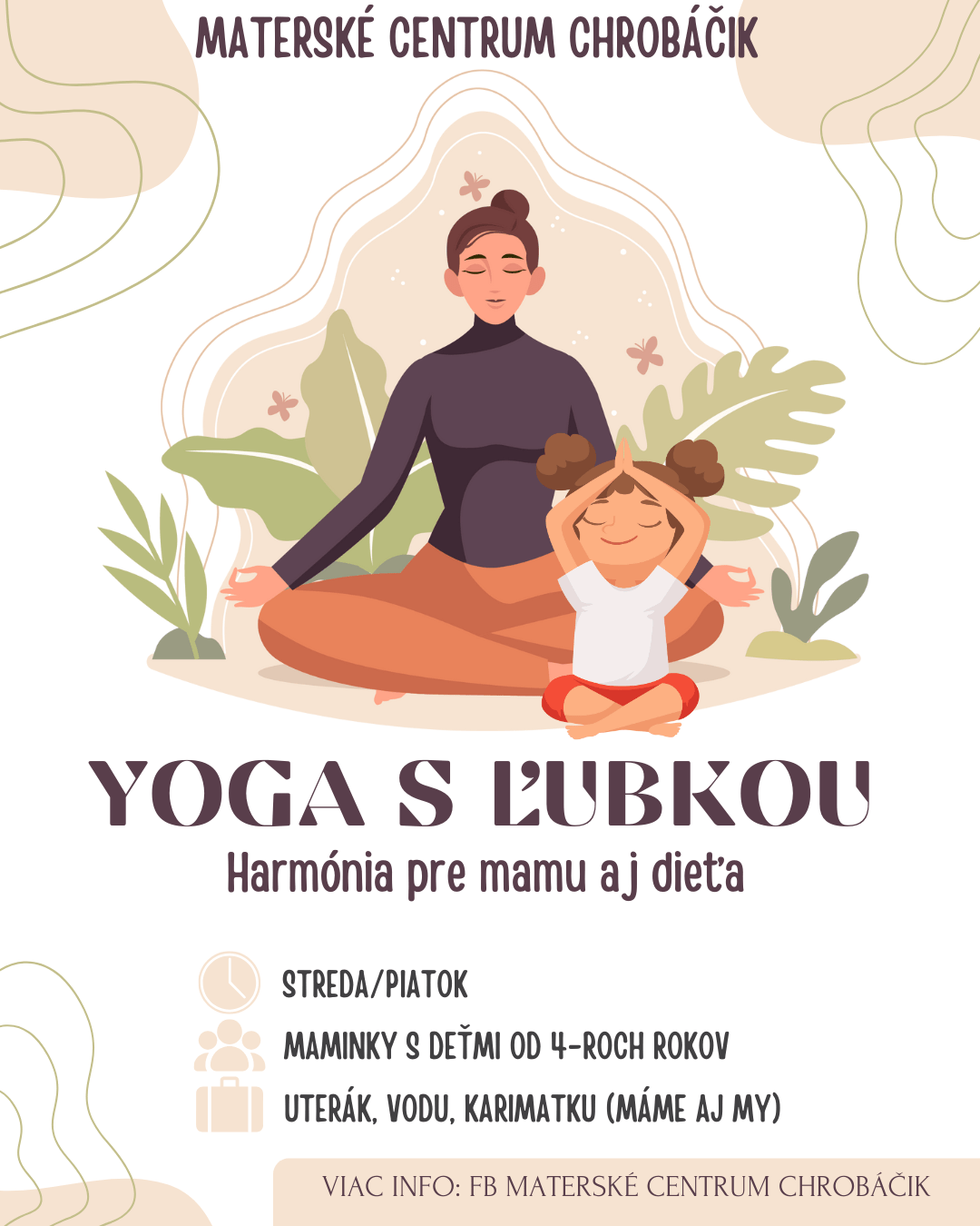 Joga s ĽUBKOU - Yoga pre maminky a deti (4+ rokov)